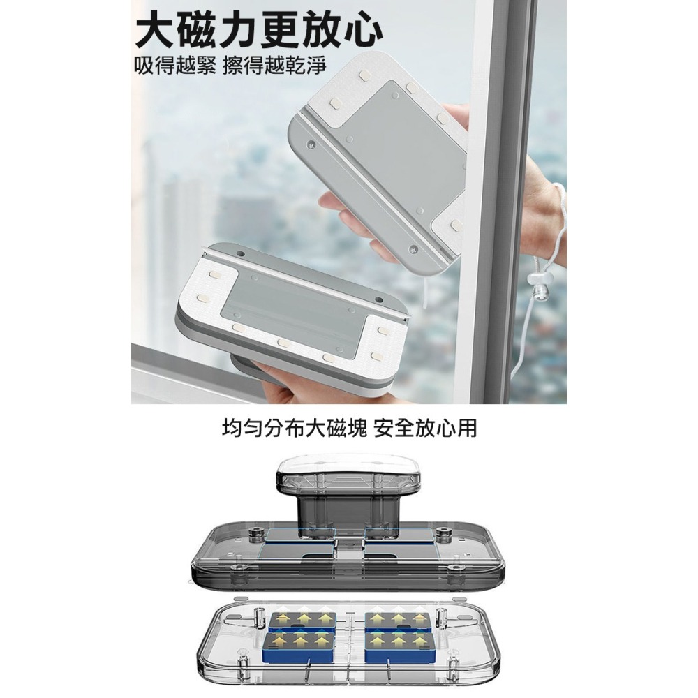 【COMET】強力磁吸雙面清潔擦窗器(01)-細節圖3