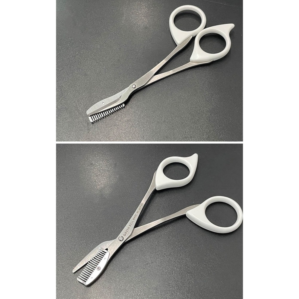 【GREEN BELL】日本匠之技 右手專用不鏽鋼修眉剪刀(MI-247)-細節圖6