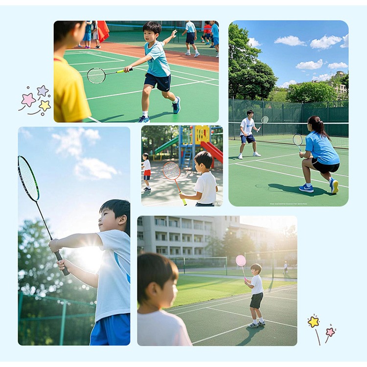 鐵合金3-12歲兒童羽毛球拍2入組(BR-230)-細節圖8
