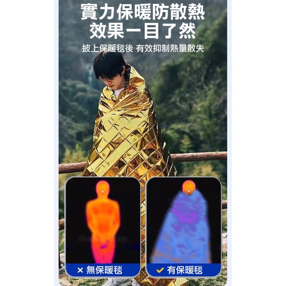 130x210cm戶外急救保暖毯(ST-TB01)-細節圖6