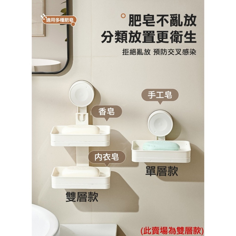 吸盤式雙層肥皂架(8245-2)-細節圖2