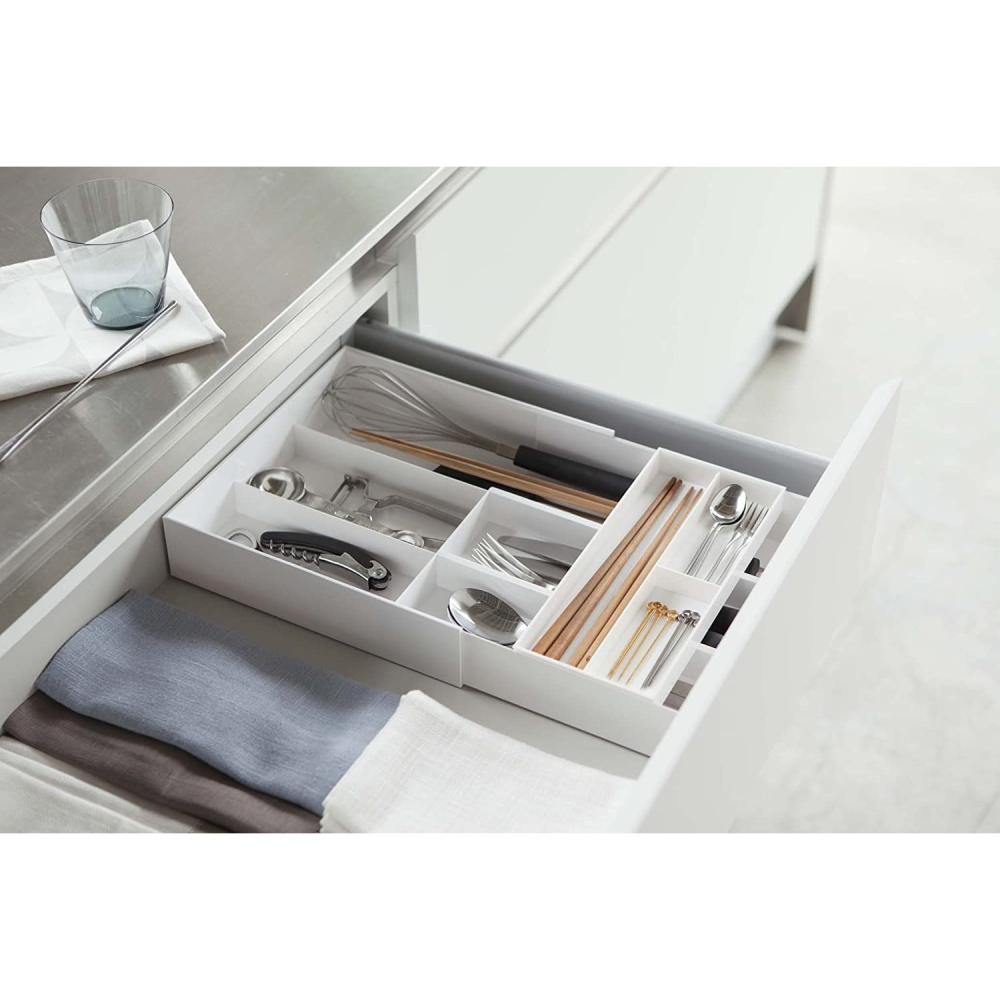 Yamazaki 山崎 伸縮滑動餐具收納盒-細節圖3