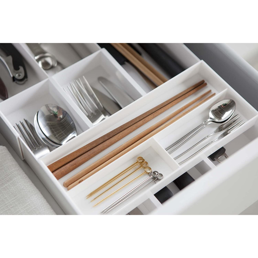 Yamazaki 山崎 伸縮滑動餐具收納盒-細節圖4