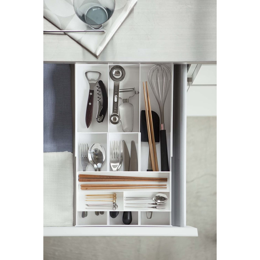 Yamazaki 山崎 伸縮滑動餐具收納盒-細節圖6