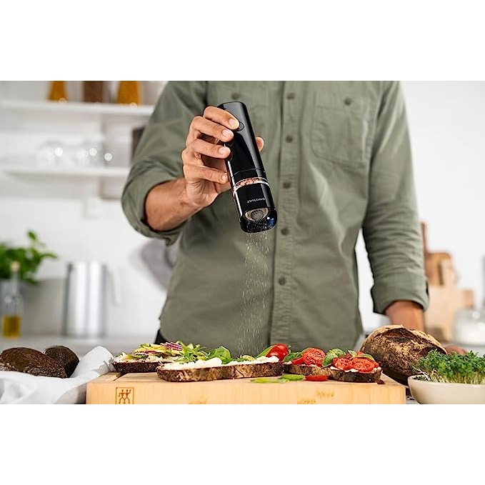 Zwilling雙人 鹽/胡椒電動研磨罐 可調節粗細-細節圖9