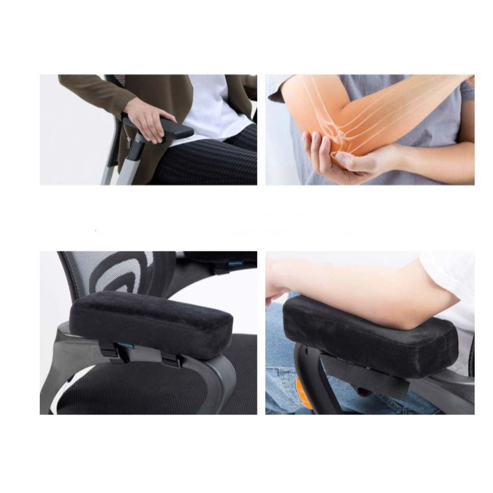 【家居椅子扶手墊一對】記憶棉手肘枕辦公椅電腦椅增高墊 電競遊戲椅 加厚護手肘-細節圖5