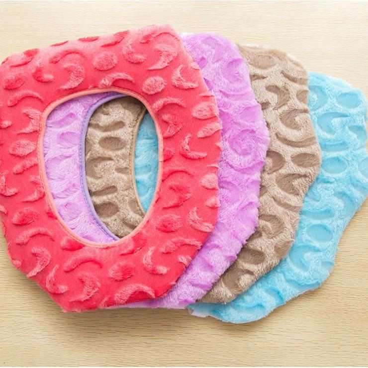 M 1442 新款加厚毛絨馬桶墊坐墊通用型粘扣式馬桶圈墊坐便器套-細節圖4