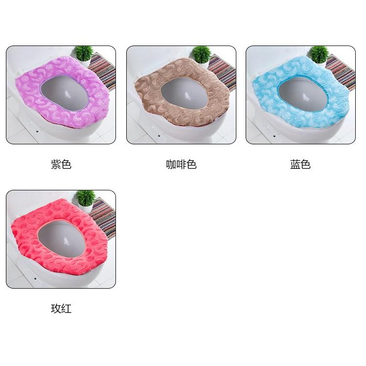 M 1442 新款加厚毛絨馬桶墊坐墊通用型粘扣式馬桶圈墊坐便器套-細節圖5