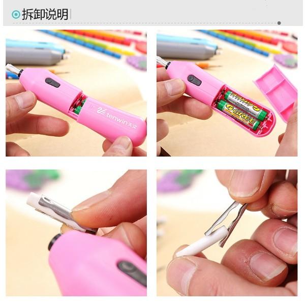 M 8301 電動橡皮擦省力干淨自動旋轉橡皮擦素描畫橡皮擦-細節圖8