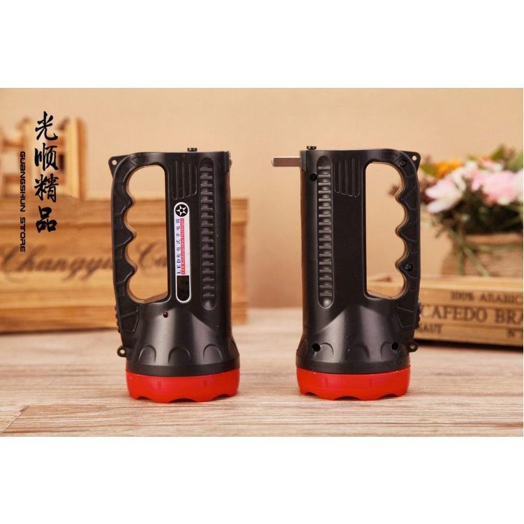 M  3319LED充電手提手電筒二檔戶外強光探照燈手提探照燈手提燈露營燈9LED帳篷睡墊腄袋睡枕-細節圖3