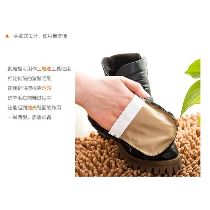 M 1214 仿羊毛擦鞋手套鞋擦上光上油手套擦鞋刷子擦鞋器不傷皮鞋-細節圖3