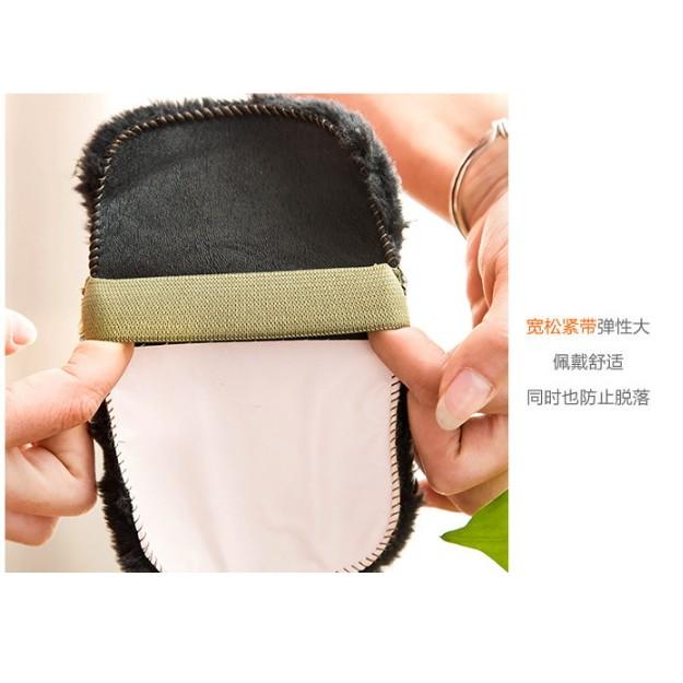 M 1214 仿羊毛擦鞋手套鞋擦上光上油手套擦鞋刷子擦鞋器不傷皮鞋-細節圖4