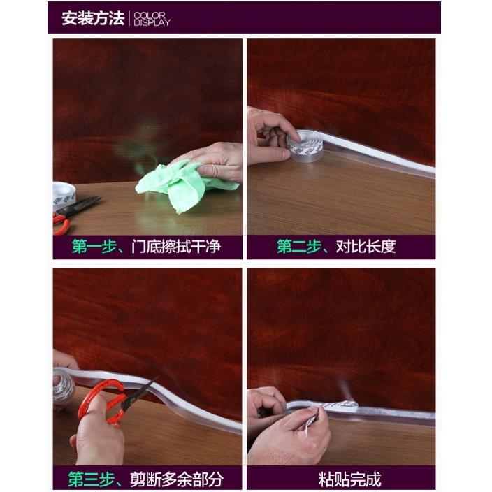 M7210 3M矽膠條門窗密封條透明防水自粘膠防風木門縫門底擋風窗戶-細節圖5