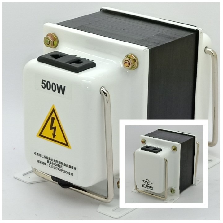 附發票~JOSHIN專利變壓器110V⇄220V 雙向升壓、降壓攜帶式變壓器 500W(附電源線+過載保護器)-規格圖9