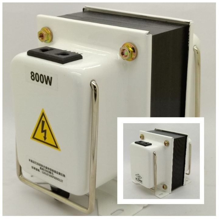 MIT台灣製造 附發票~110V⇄220V升壓、降壓雙向變壓器100W-1200W(附電源線+無熔絲保險絲)-規格圖9