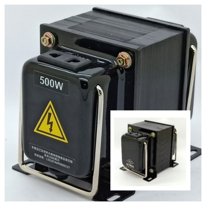 MIT台灣製造 附發票~110V⇄220V升壓、降壓雙向變壓器100W-1200W(附電源線+無熔絲保險絲)-規格圖9