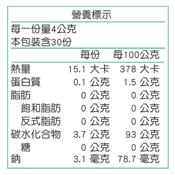 喜立勝顆粒 4gx30包/盒 (全素)-細節圖2