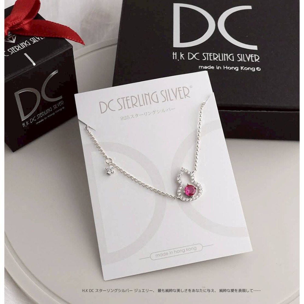 H.K DC925純銀@C0406-14K黃金招福氣葫蘆桃鑽鑲鑽手鍊(金,銀)-規格圖4