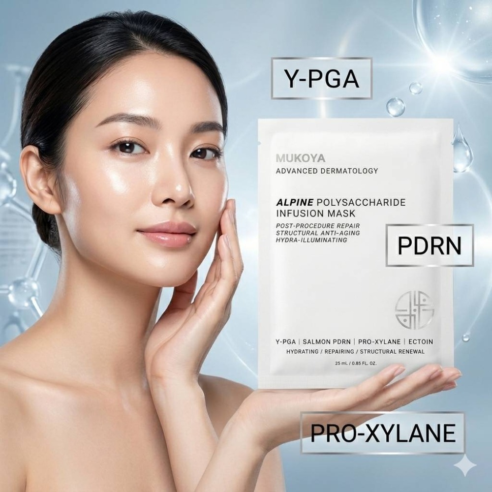 MUKOYA 極境多醣修護注水面膜 25ml x 10片【聚馥妍×莯寇緹】美容課後首選 MIT製造 熱銷 旗艦款-細節圖3