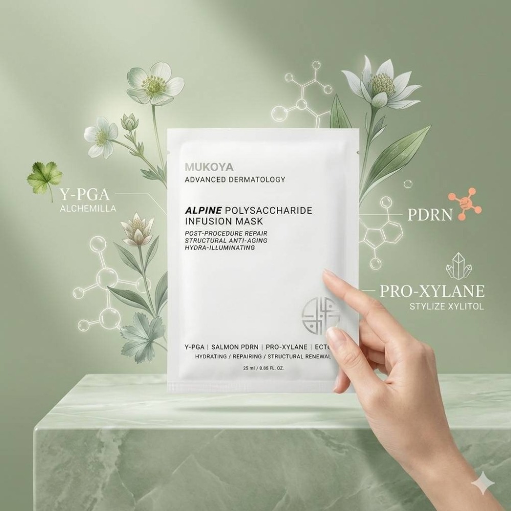MUKOYA 極境多醣修護注水面膜25ml x 單片【聚馥妍×莯寇緹】美容課後首選 MIT製造 熱銷 旗艦款-細節圖2