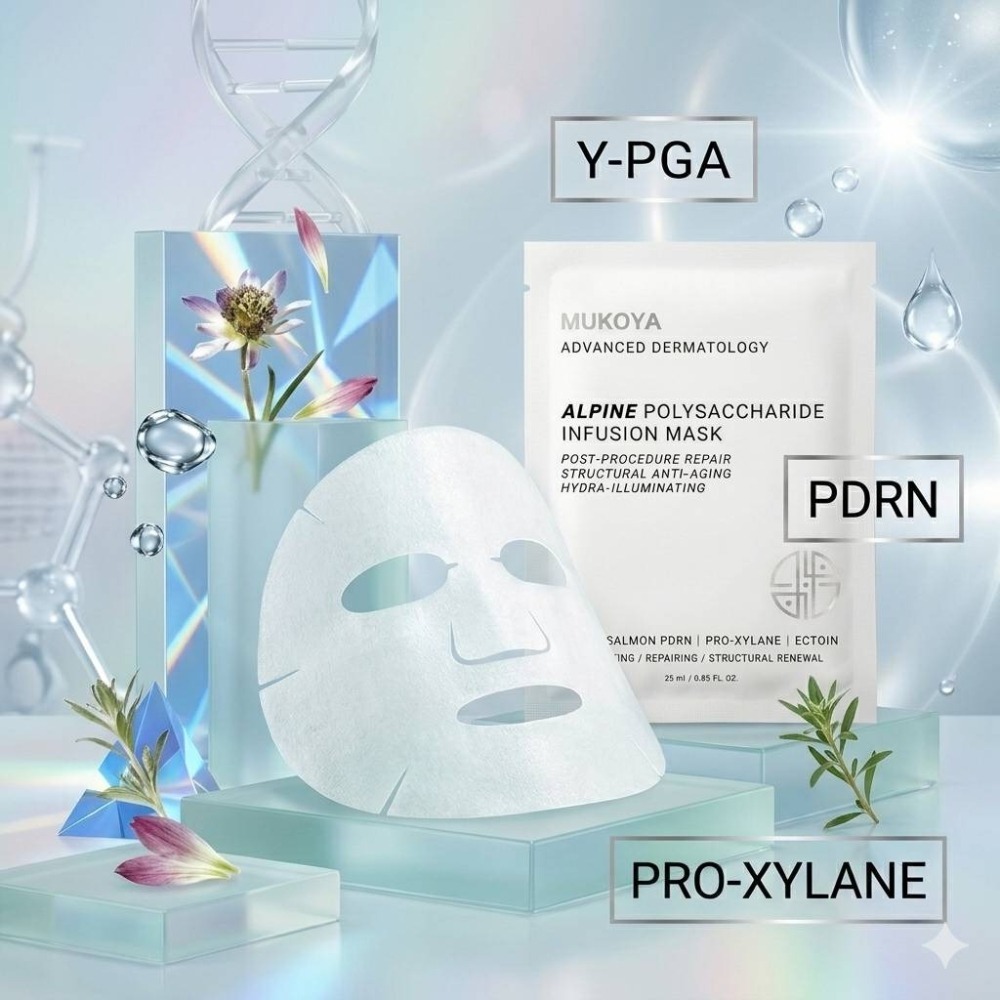 MUKOYA 極境多醣修護注水面膜25ml x 單片【聚馥妍×莯寇緹】美容課後首選 MIT製造 熱銷 旗艦款-細節圖6