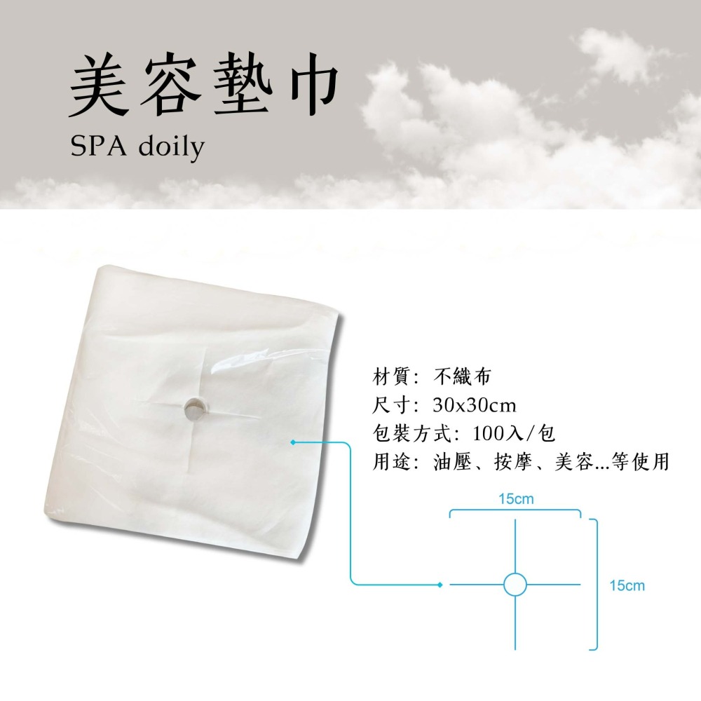 《美容床必備》 美容十字枕巾 ✅十字孔 ✅按摩 ✅美容 30x30cm-細節圖2