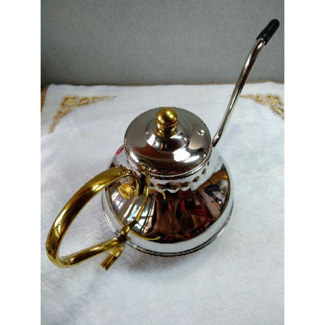 🎆經典宮廷壺造型🎆Tiamo 不銹鋼 宮廷式 細口壺/手沖壺700cc (HA8565)手沖咖啡利器 咖啡-細節圖3