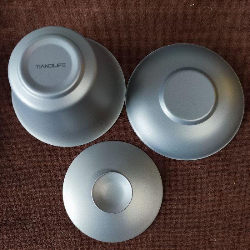 🍵台灣現貨 鈦蓋杯🍵200ml大碼純鈦雙層防燙三才蓋碗茶具茶碗茶杯 家用/外出/登山/露營/旅行 外出便攜泡茶利器-細節圖4