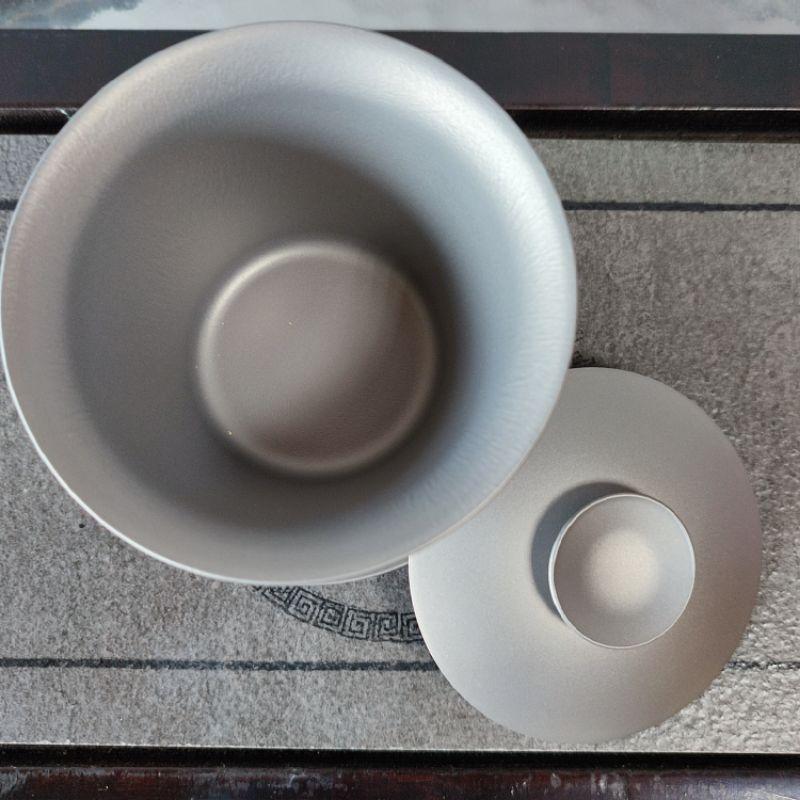 🍵台灣現貨 鈦蓋杯🍵200ml大碼純鈦雙層防燙三才蓋碗茶具茶碗茶杯 家用/外出/登山/露營/旅行 外出便攜泡茶利器-細節圖7