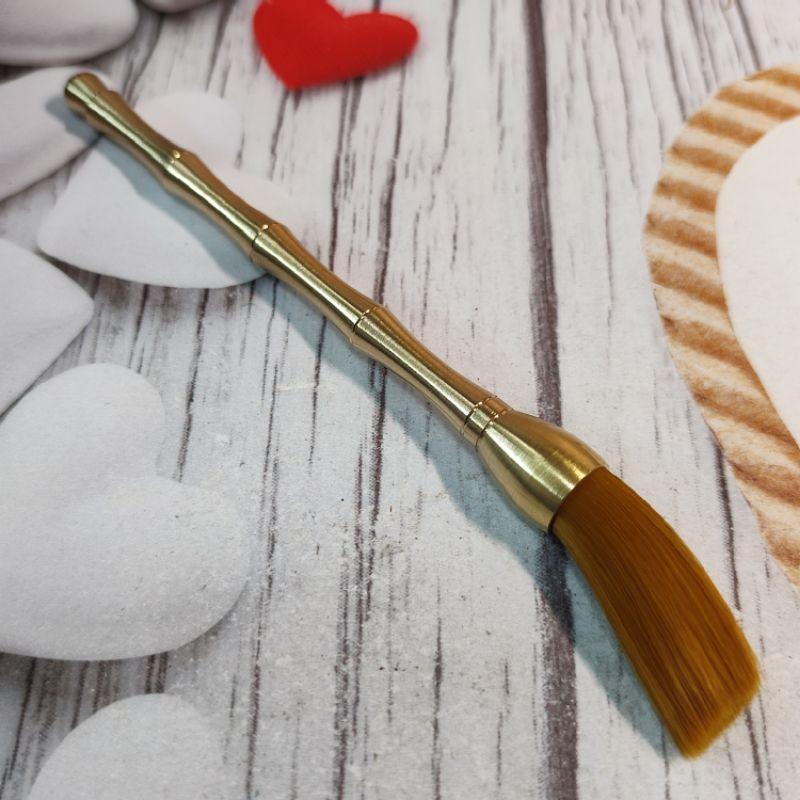 🍵台灣現貨特惠 茶道具🍵黃銅茶道六君子拉絲拋光茶具配件6件套 茶針/茶夾/茶勺/茶叉/茶筆/銅罐 泡茶 茶具 養壺工具-細節圖6