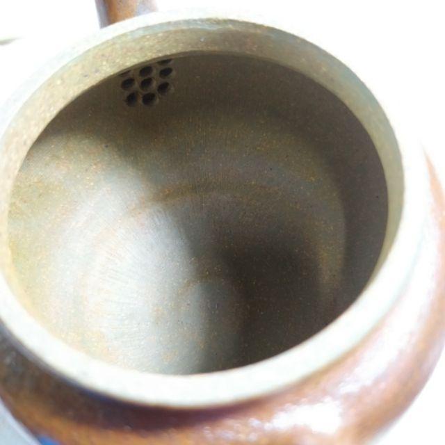 🍵青灰段 柴燒 大彬如意🍵 10孔出水 240cc 珍藏精品 《紫玉金砂 溫潤如玉》紫砂壺 柴燒 李秋芳老師-細節圖7