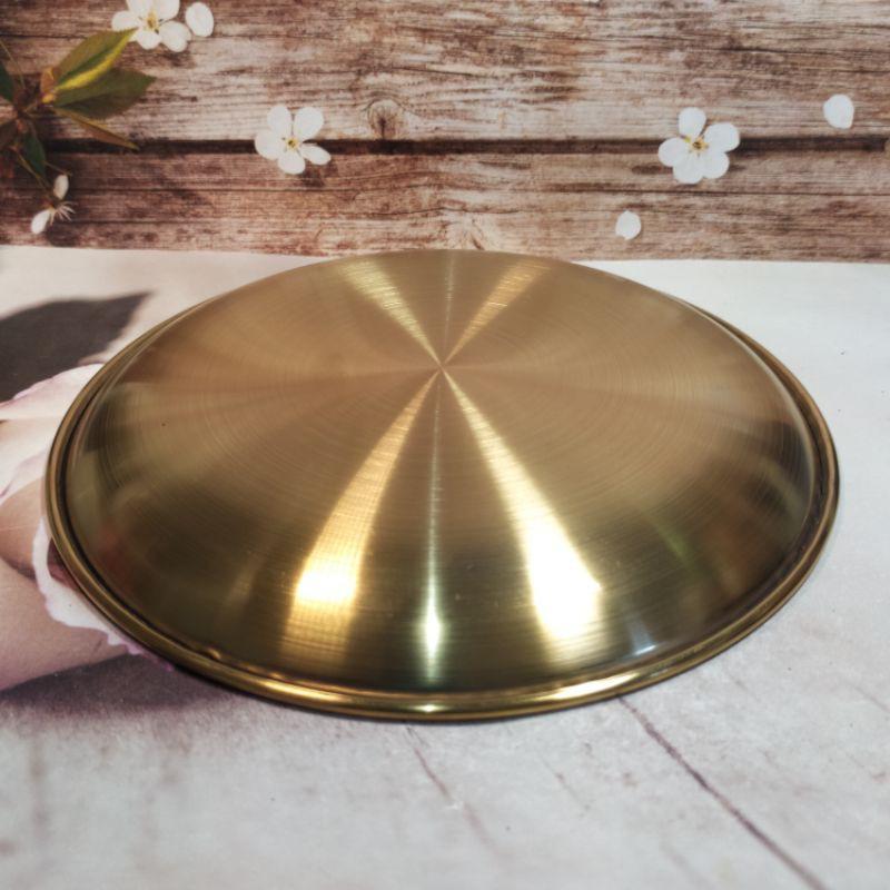 🍵鍍金壺承🍵乾泡台盤 壺承 壺墊 北歐復古風金色圓形收納盤 首飾化妝品金屬托盤 現貨實拍優惠特價【92jade遇見善緣】-細節圖4