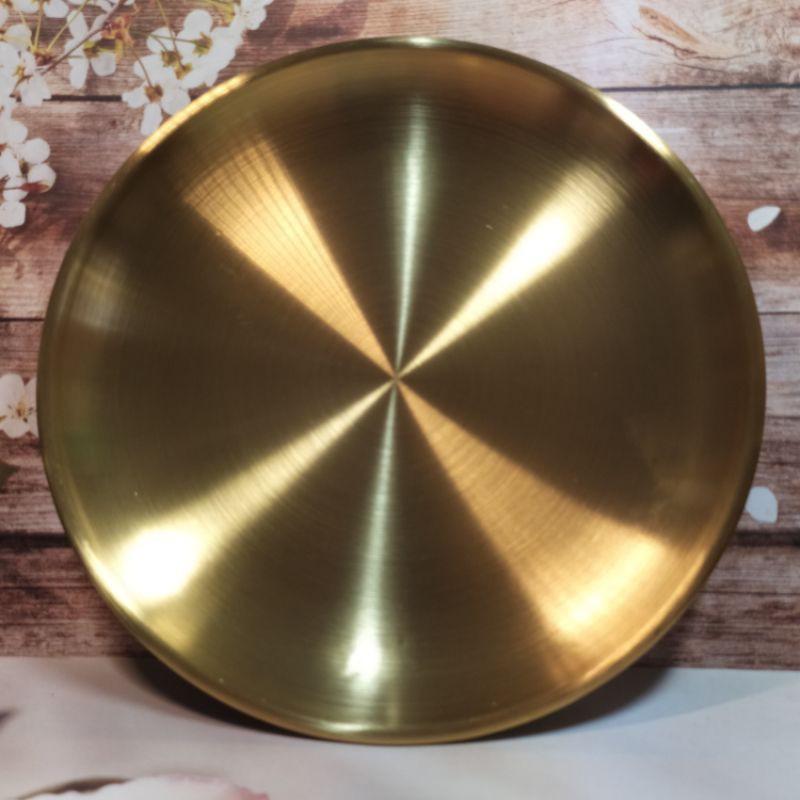 🍵鍍金壺承🍵乾泡台盤 壺承 壺墊 北歐復古風金色圓形收納盤 首飾化妝品金屬托盤 現貨實拍優惠特價【92jade遇見善緣】-細節圖8