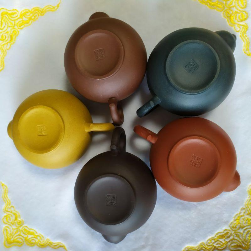 🍵宜興紫砂廠 蓮子壺 五色套組 🍵【92jade 遇見善緣】現貨特惠 宜興壺 紫砂壺 茶壺 茶具 中國宜興-細節圖3