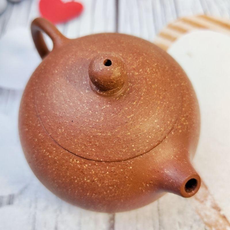 🍵原礦降坡泥 小精品 西施壺 🍵 經典器型 功夫茶小品壺 雙層蓋《紫玉金砂 溫潤如玉》宜興 宜興壺 紫砂壺 茶壺 茶具-細節圖2