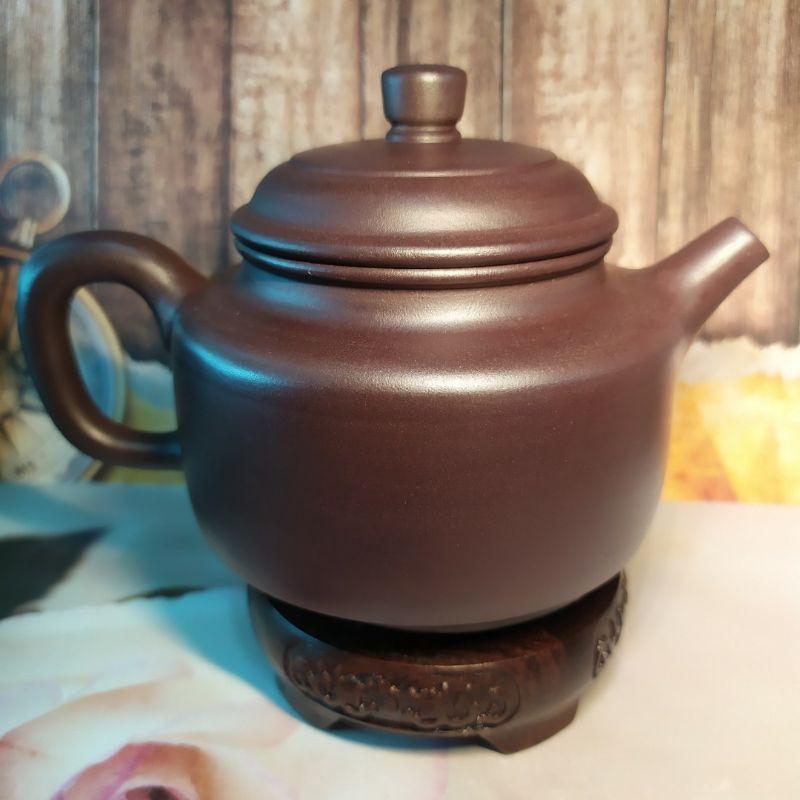 🍵細紫泥 德鐘壺🍵雙層蓋設計 內壁章+內刻字 7孔出水 280cc【92jade 遇見善緣】-細節圖5