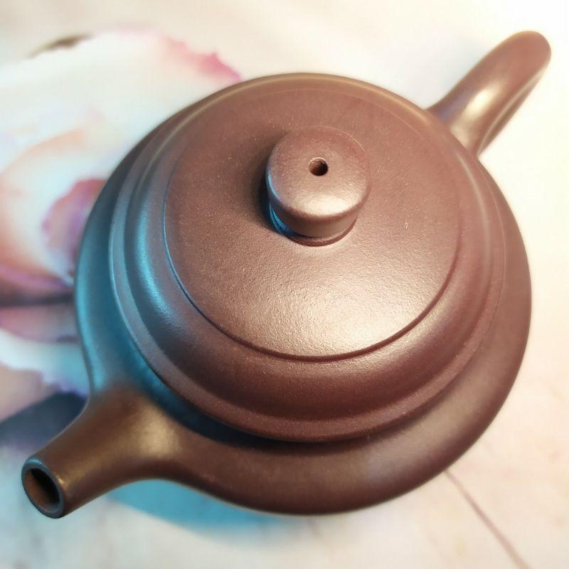 🍵細紫泥 德鐘壺🍵雙層蓋設計 內壁章+內刻字 7孔出水 280cc【92jade 遇見善緣】-細節圖6