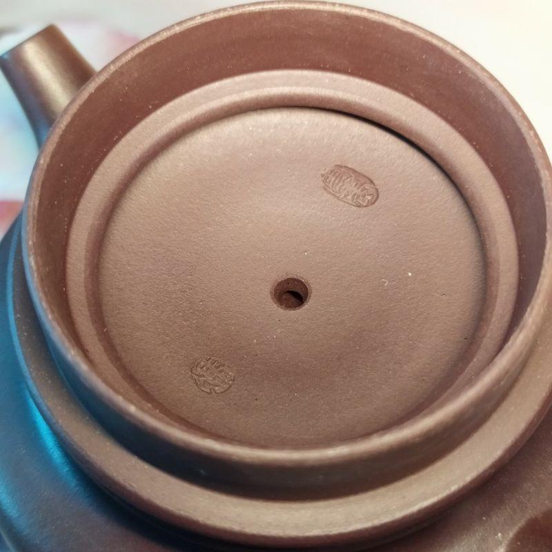 🍵細紫泥 德鐘壺🍵雙層蓋設計 內壁章+內刻字 7孔出水 280cc【92jade 遇見善緣】-細節圖7