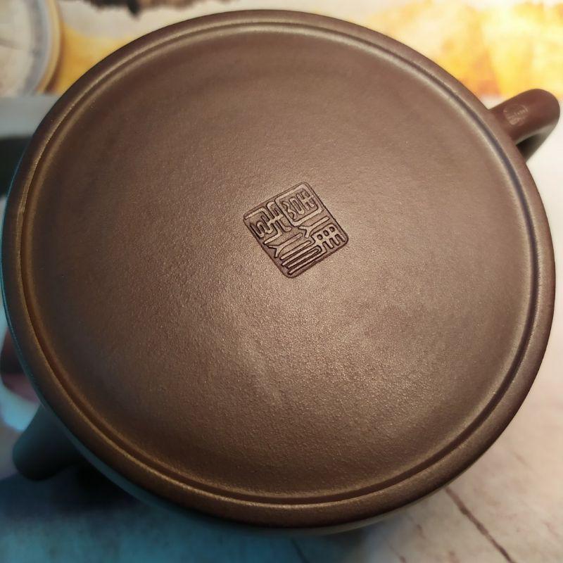 🍵細紫泥 德鐘壺🍵雙層蓋設計 內壁章+內刻字 7孔出水 280cc【92jade 遇見善緣】-細節圖8