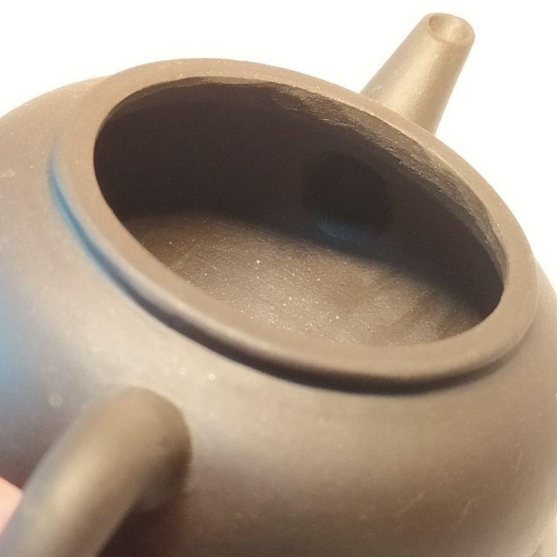 🍵紫砂一廠 黑紫砂 水平壺🍵【92jade 遇見善緣】老茶專用壺 紫砂壺-細節圖9