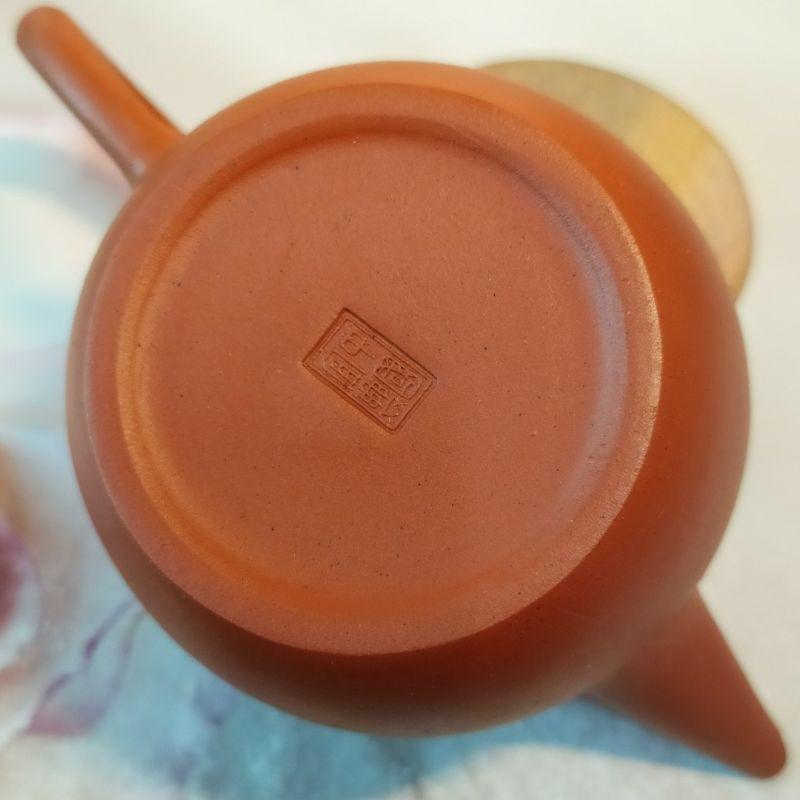 ‌🍵宜興紫砂廠 紅土 蘋果壺🍵壺名：紅蘋果壺 出水：單孔 容量：約130cc 泥料：紅土 宜興壺 紫砂壺 茶壺 茶具-細節圖5