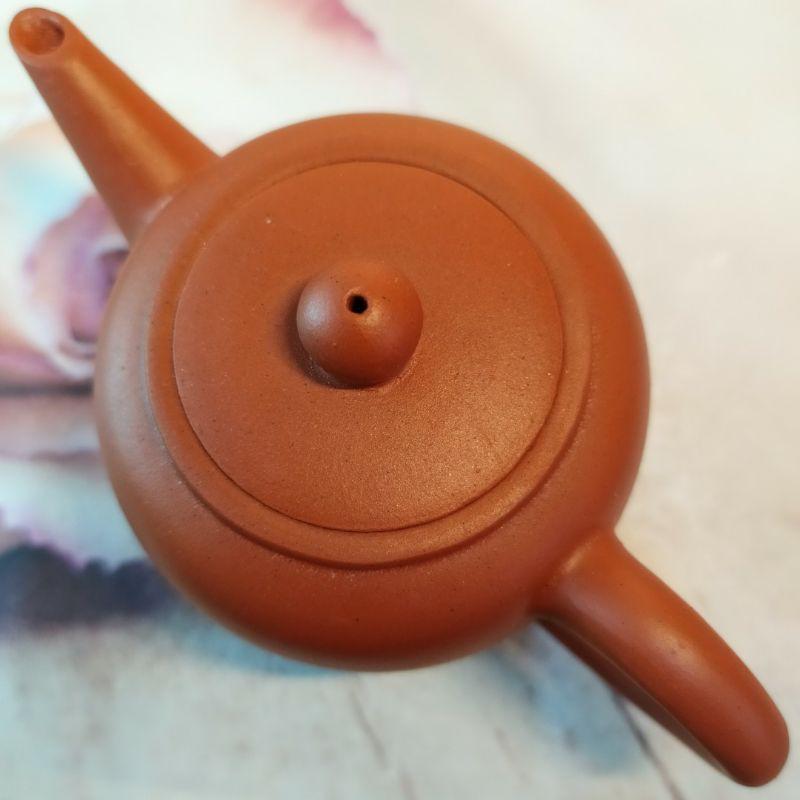 ‌🍵宜興紫砂廠 紅土 蘋果壺🍵壺名：紅蘋果壺 出水：單孔 容量：約130cc 泥料：紅土 宜興壺 紫砂壺 茶壺 茶具-細節圖6