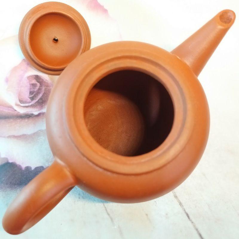 ‌🍵宜興紫砂廠 紅土 蘋果壺🍵壺名：紅蘋果壺 出水：單孔 容量：約130cc 泥料：紅土 宜興壺 紫砂壺 茶壺 茶具-細節圖8