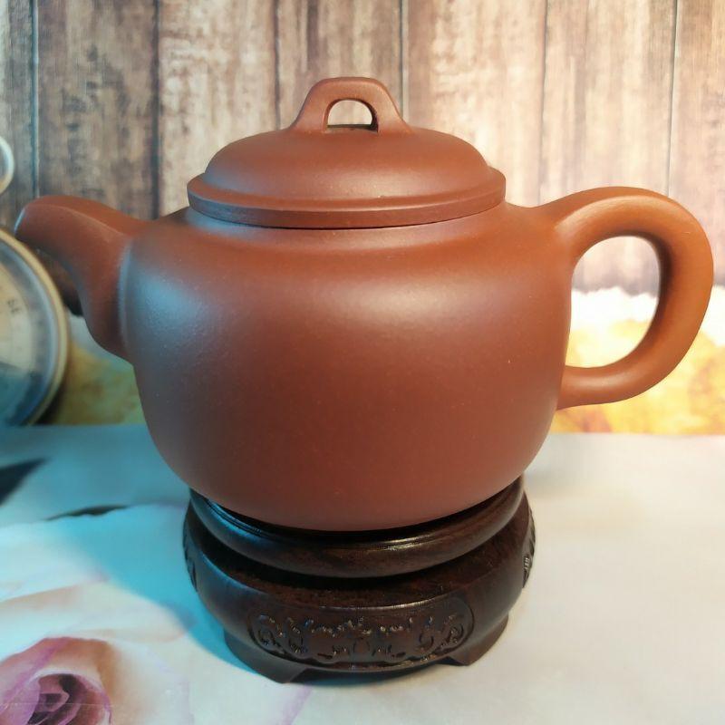 🍵精品清水泥 漢韻壺🍵  壺名：漢韻壺 底款：劉紅霞 泥料：清水泥 容量：約230cc 出水：10孔-細節圖6