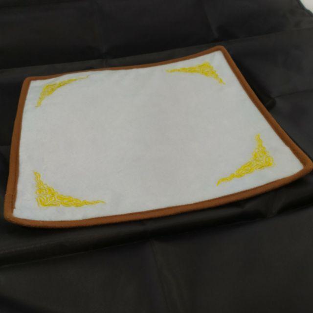 💖92jade💖 30*30cm珠寶玉器翡翠看貨展示布 黑白雙面絲絨短毛刺繡櫃檯專用珠布批發背景布珠寶首飾玉石櫃台展示用-細節圖2