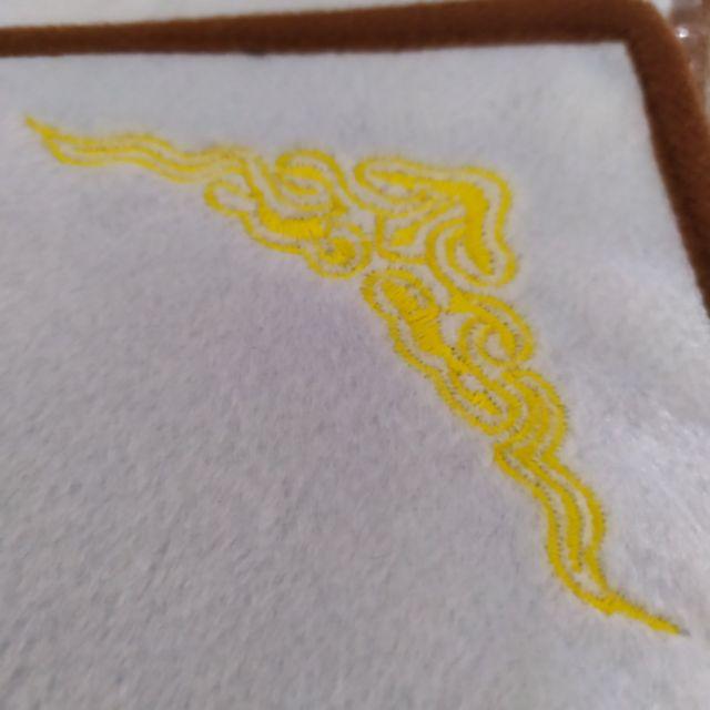 💖92jade💖 30*30cm珠寶玉器翡翠看貨展示布 黑白雙面絲絨短毛刺繡櫃檯專用珠布批發背景布珠寶首飾玉石櫃台展示用-細節圖4