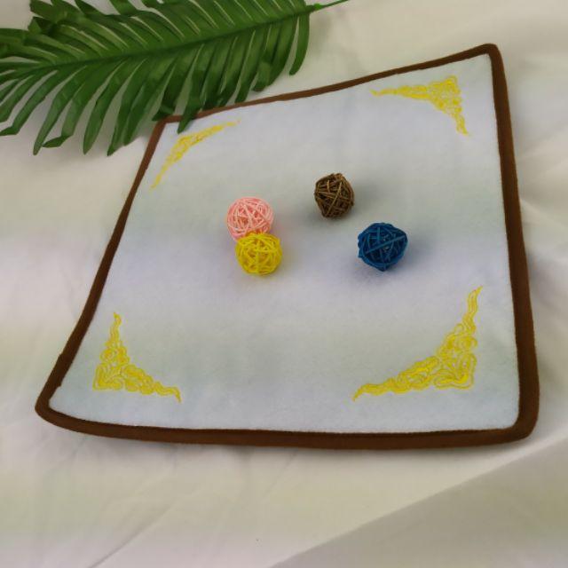 💖92jade💖 30*30cm珠寶玉器翡翠看貨展示布 黑白雙面絲絨短毛刺繡櫃檯專用珠布批發背景布珠寶首飾玉石櫃台展示用-細節圖7