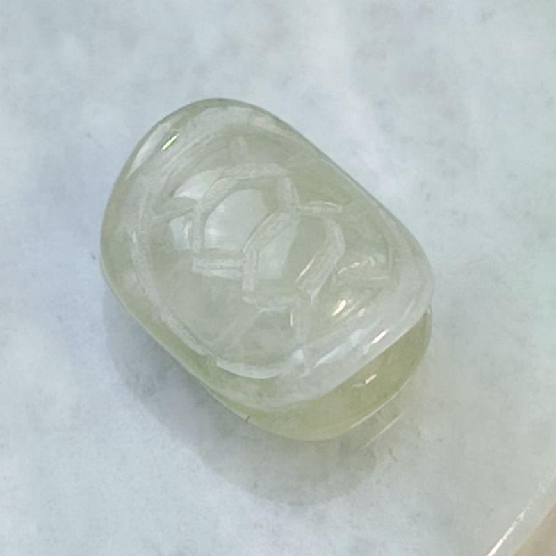 🐢富甲一方🐢天然緬甸玉 A貨 翡翠-龜殼 造型 耳線/耳墬/耳飾 銀飾 玉龜殼 現貨特惠【92jade】龜殼耳飾 玉耳線-細節圖3