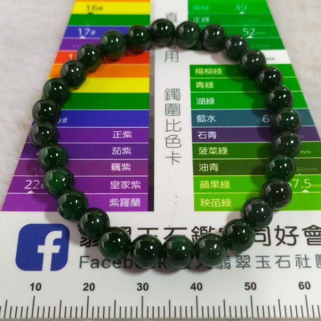 🍡滿綠珠鍊🍡天然緬甸玉 A貨 翡翠 6mm  滿綠 圓珠 手珠 手串 手鍊 現貨特惠【92jade 遇見善緣】玉手串-細節圖6