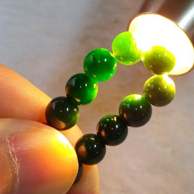 🍡滿綠珠鍊🍡天然緬甸玉 A貨 翡翠 6mm  滿綠 圓珠 手珠 手串 手鍊 現貨特惠【92jade 遇見善緣】玉手串-細節圖9
